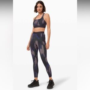 85.Lululemon $158 Take The Moment Tight Robert Geller Washed Camo Dark Indigo 10